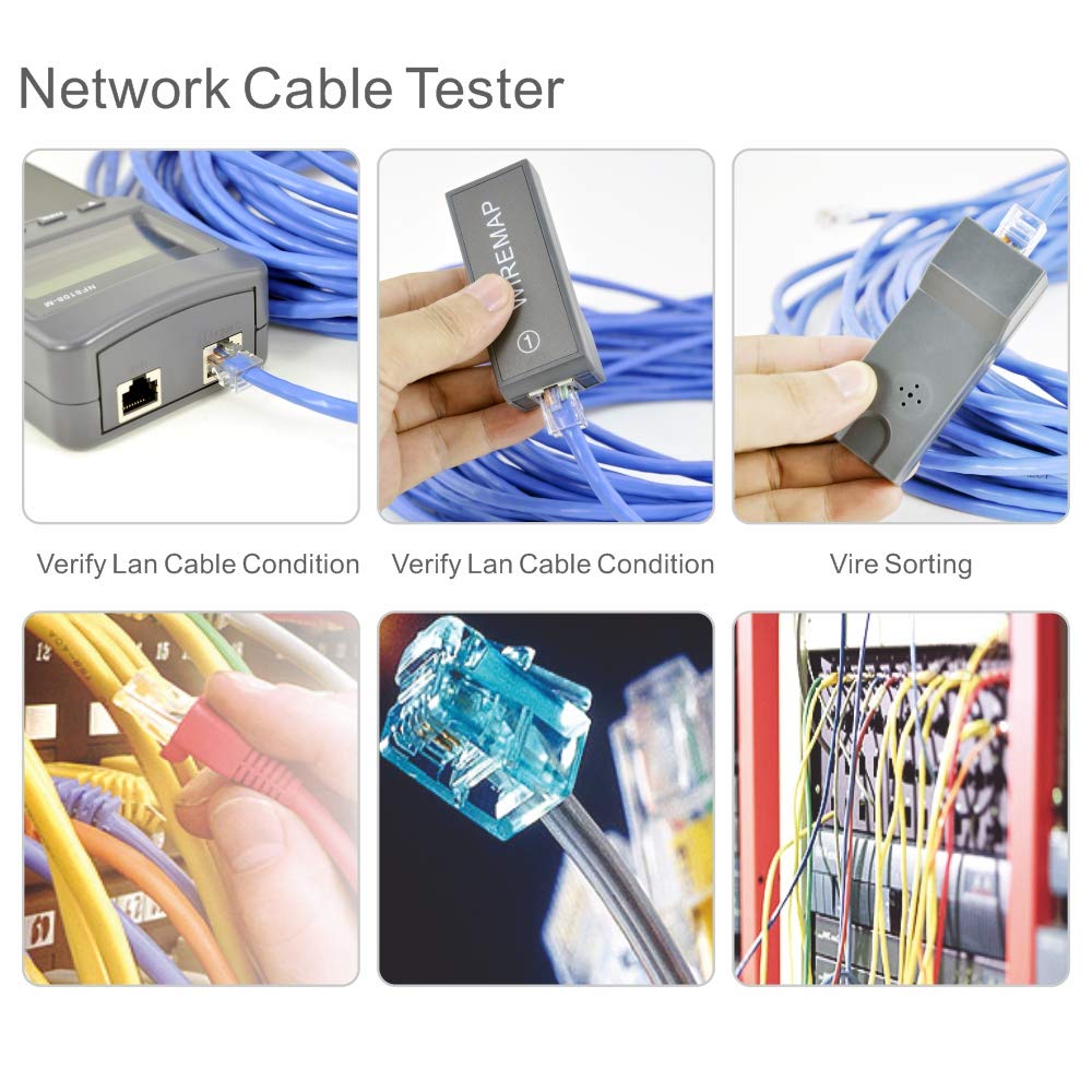 Noyafa D3IN0016 NF-8108-M Cable Wire Fault Finder with 8 Far-end Passive Test Jacks