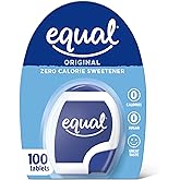 EQUAL 0 Calorie Sweetener Tablets, Sugar Substitute, Zero Calorie Sugar Substitute Tablets, Erythritol Free, 100 Ct (Pack of 1)