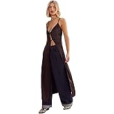 Nasty Gal Womens Satin Asymmetric Tie Maxi Top