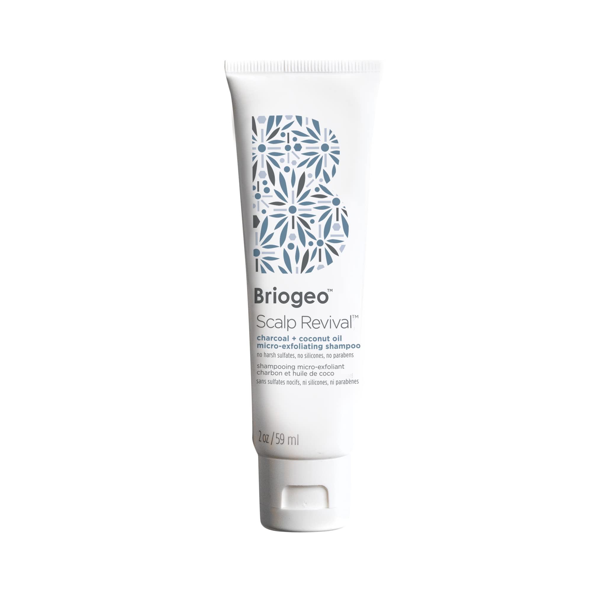 Briogeo Scalp Revival Exfoliator Charcoal Shampoo - Treatment for Dry & Itchy Scalp, Clarifying Shampoo for Build Up - 59ml