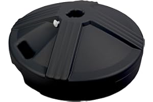 US Weight Durable Fillable Umbrella Base for Patio Table - 50 Pound Capacity Heavy Duty Adjustable Stand for Outdoor Umbrellas - Made in The USA