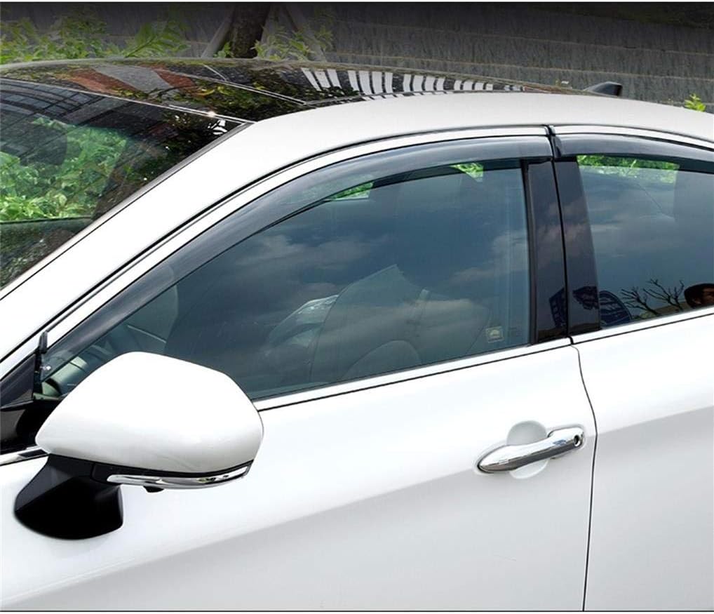 Vesul Smoke Gray Side Window Visor Vent Rain Guard Wind