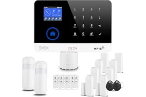 Burglar Alarm System WiFi RFID DIY Wireless GSM for Home Security