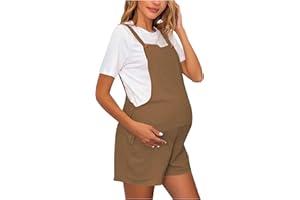 Women's Short Overalls 2026 Summer Adjustable Maternity Romper, Casual Sleeveless Shorts Overalls Loose Jumpsuit