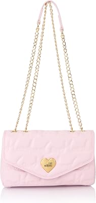 Love moschino jc4125pp1l, bolsa masculina para mulheres, rosa, tamanho único