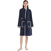 Seritaine Robes for Women, 100% Turkish Cotton Womens Robe, Luxury, Terry Cloth Long Spa Bathrobe