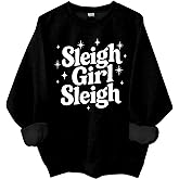 Smaoua Sleigh Girl Sleigh Sweatshirt Christmas Sleigh Shirts For Women Girls Funny Christmas Shirt