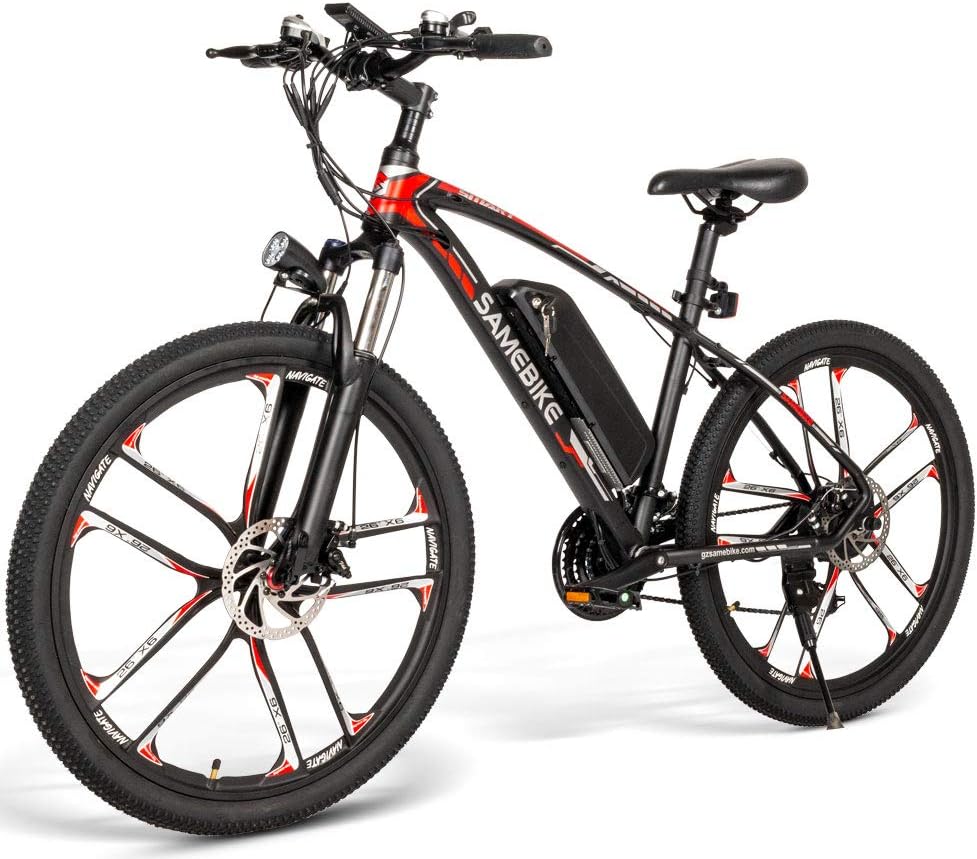 SAMEBIKE MY-SM26 Electric Mountain Bike 26 Inch Wheel 48V 350W Ebike 3 Mode 21 Speed Shifter LCD for Adult