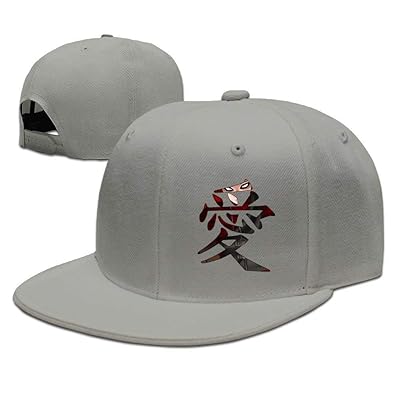 UMarsDeal Japanese Comic Character Gaara Love Naruto Shippuden Flat Bill Snapback Adjustable Mountaineering Cap Natural