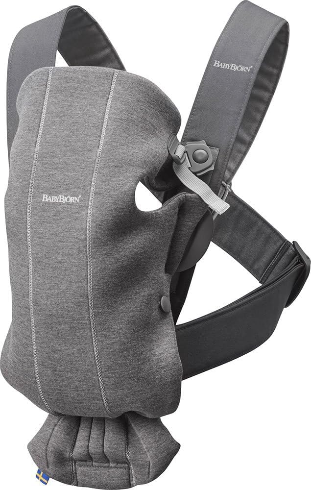 BabyBjörn Baby Carrier Mini, 3D Jersey, Dark grey