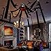 Halloween Decorations Hanging Spider with Balloon for Halloween Party or Haunted House Decorations – 20 Feet