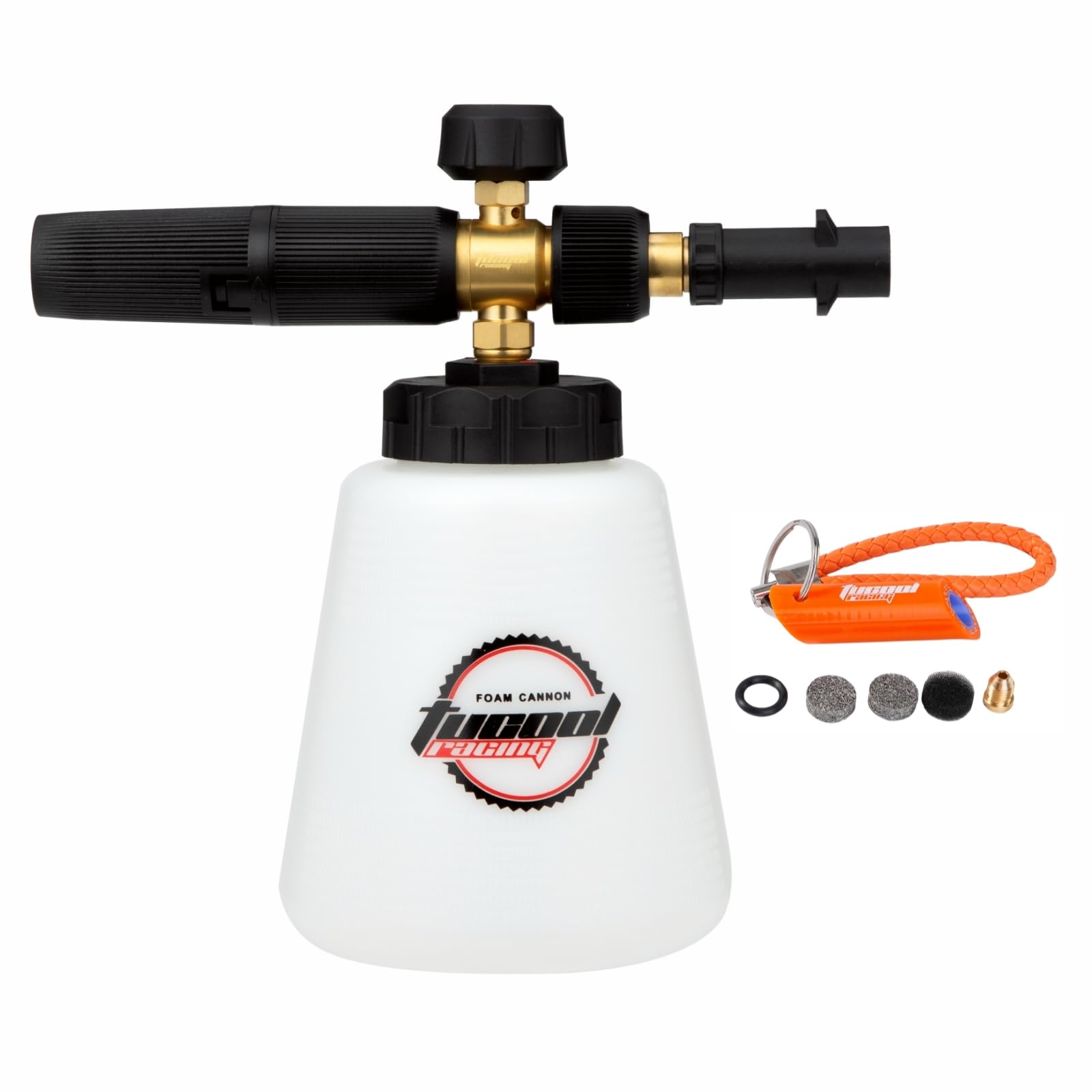 Tucool Racing Adjustable Foam Cannon for Karcher K Series K2/K3/K4/K5/K6/K7 Snow Foam Lance (Karcher K2-K7 White)