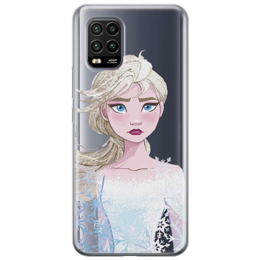 ERT GROUP mobile phone case for Xiaomi MI 10 LITE original and officially Licensed Disney pattern Elsa 014 optimally adapted to the shape of the mobile phone, partially transparent