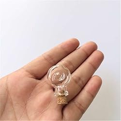 TAI DIAN Mini Glass Bottles Pendants XO Shape Small