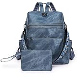 Dora & Liz Mini Zaino In Pelle Donna – Borsa A Tracolla Leggera, Stile Vintage, 22x12x22 Cm
