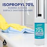 Lucemill 70% Rubbing Alcohol 2 x 1 Litre Isopropyl Alcohol Antiseptic view 3