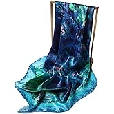 ANDANTINO 100% Pure Mulberry Silk Scarf 35" Large Square Lightweight Headscarf –Women’s Hair Wraps-With Gift Packed