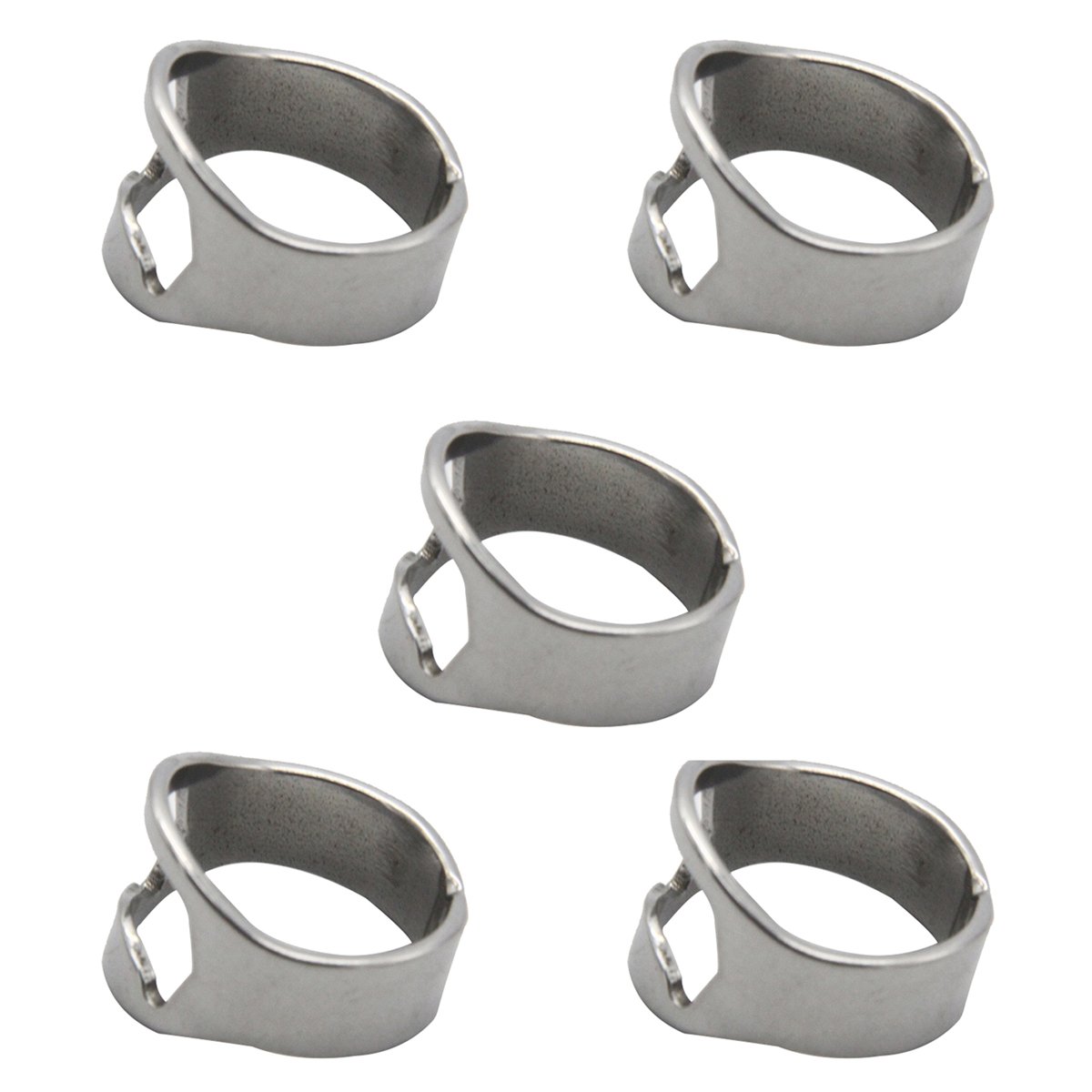 Cadillaps Ring-Shape Beer Bottle Opener Stainless Steel Tool Creative Gift Bar Home Accessories 5Pcs