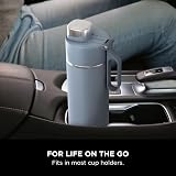 Ninja Thirsti 530 ml Water Bottle Blue Triple Insulated Leak-Proof Lid view 7