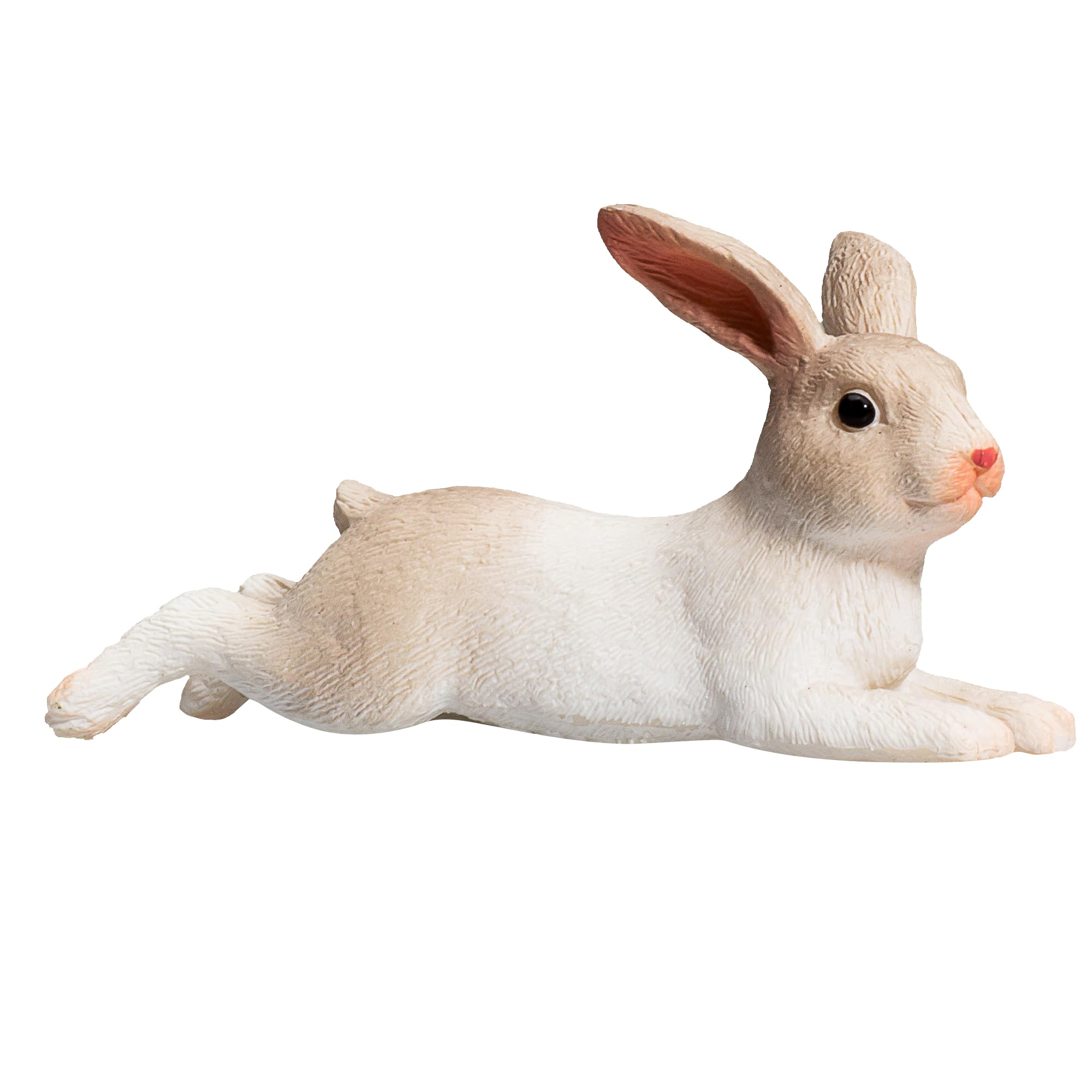 MOJO - Realistic Rabbit Lying | Hand-Painted Toy Figure | Farmland Collection | True to Life & Highly Detailed | Designed in UK