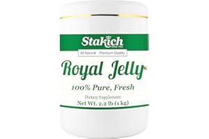 Stakich Fresh Royal Jelly - Pure, All Natural - No Additives/Flavors/Preservatives Added - 1 Kilogram (2.2 Pounds)