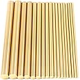 Swpeet 18Pcs Assorted Brass Solid Round Rod Lathe Bar Stock Kit, Diameter 2mm-8mm Length 100mm, Perfect for Various Shaft, Miniature Axle, Model Plane, Model Ship, Model Cars