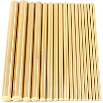 Uxcell Brass Round Tube 300mm Length 15mm OD 0.5mm Wall Thickness Seamless Straight Pipe Tubing 2 Pcs