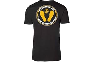 SGT GRIT USMC T Shirt - Yellow Footprints - If You Have to Ask - Officially Licensed Marine Corps Shirt