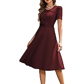 Wedtrend 1950's Vintage Dresses for Women Church Dress with Pockets Tea Party Dresses A Line Wedding Guest Dress