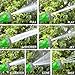 1byone Flat Garden Hose with 7 Function Spray Nozzle and High Pressure, Water Hose for Washing Cars or Driveways, Showering Pets, Watering Garden or Lawn, Cleaning, 50 Feet Expandable Hose-Green/Grey