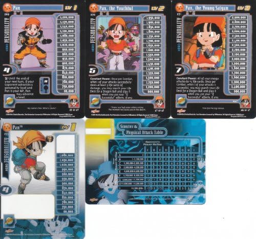 Dragonball GT Baby Saga Starter Kit Exclusive Unlimited Edition Major Hero Personality Set of 5- Pan w/ Level 1 High Tech Card