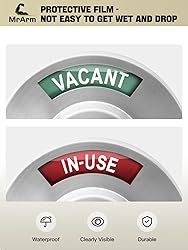MrArm Privacy Indicator Lock and Lever, Large Grade