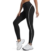 Tapata Women's Workout Leggings Side Striped Exercise Athletic Yoga Pants | 27", buttery soft fabric, gym, fitness, running