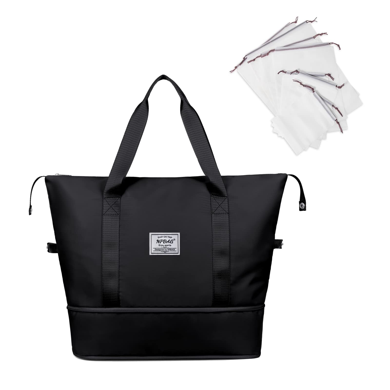Photo 1 of NPBAG Women Travel Duffel, Multi Functional Large Expandable Weekender Carry-on Tote, Gym Workout Overnight Bag, Mommy Hospital Bag for Labor and Delivery