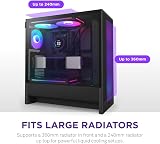 NZXT H5 Flow RGB Compact ATX Mid-Tower Case F360 RGB Core Included view 4