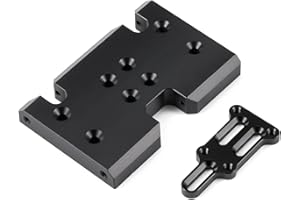 ZMHOBBY 70mm Delrin Skid Plate with Adapter Plate for TGH 2.Low Transmission TGH-HH Transfer Case Element RC Axial 3 Gear Transmission Comp Builds