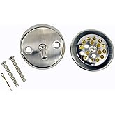 Danco 89242 Trip Lever Tub/Bath Drain and Overflow Trim Kit/Plate in Brushed Nickel