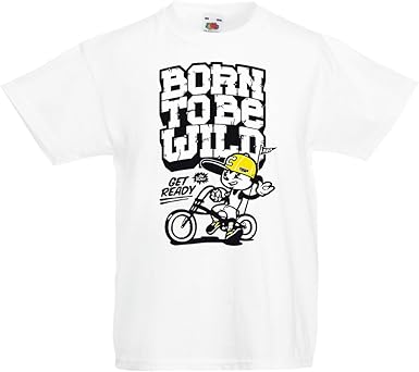 Lepni Me Maglietta Per Bambini Ragazzi Regali Originali Frasi Divertenti Born To Be Wild Amazon It Abbigliamento