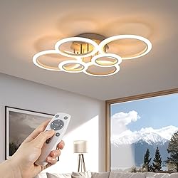 OUQI Modern Led Ceiling Light, 72W 6400Lm LED Flush