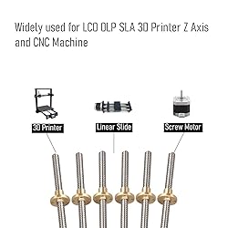 2PCS 400mm（15.75 Inches）Tr8x8 Lead Screw with