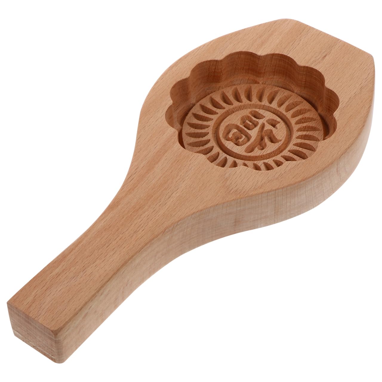 Luxshiny Moon Cake Mould 8.7X4.1 Inch Wooden Pastry Mold for Mini Moon Cakes Household Baking Tool Kitchen Utensil Creative DIY Baking
