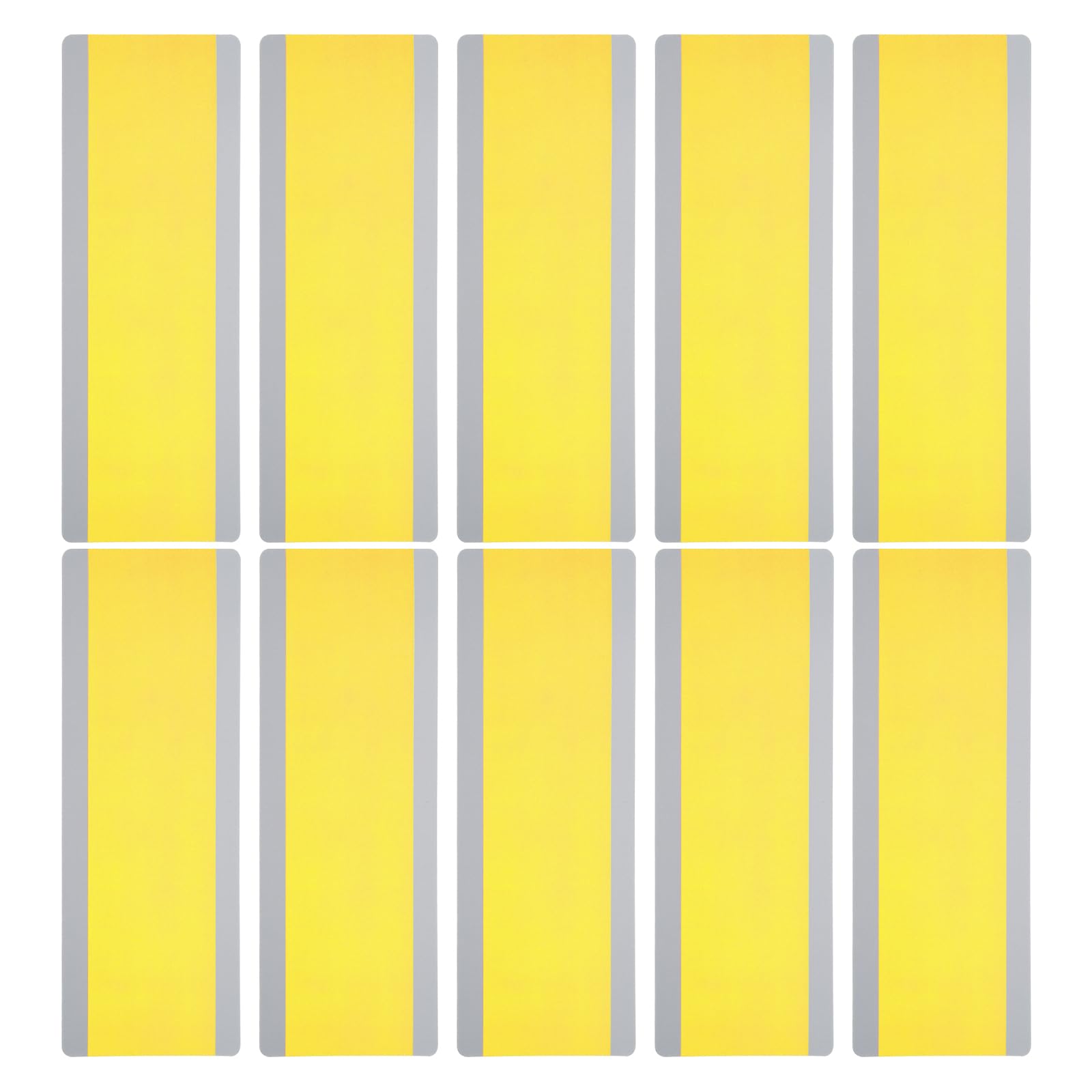 PATIKIL Guided Reading Strips, 10pcs Tracking Highlight Colored Overlay Bookmark Reduce Visual Stress Teacher Teaching Supplies for Classroom, Yellow 19x7cm