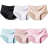 Domee Teen Girls Seamless Underwear No Show Panties Pack of 6 Invisible Briefs
