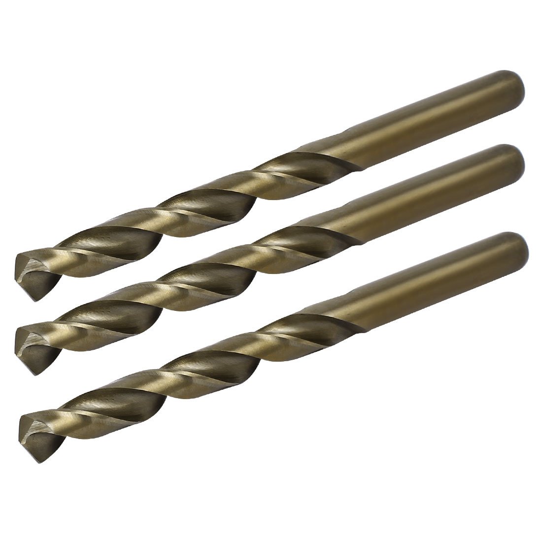 Sourcingmap 8.6mm Dia 115mm Length HSS Cobalt Metric Twist Drill Bit Rotary Tool 3pcs