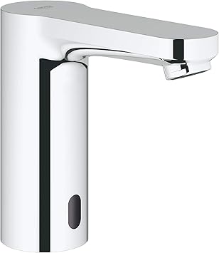 Grohe 36329000 Eurosmart E Single Hole Touchless Bathroom Faucet With Concealed Temperature Control Starlight Chrome Touchless Bathroom Sink Faucets Amazon Com