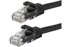 Monoprice Flexboot Cat6 Ethernet Patch Cable - Network Internet Cord - RJ45, Stranded, 550Mhz, UTP, Pure Bare Copper Wire, 24