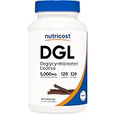 Nutricost DGL Extract 120 Capsules for 120 Servings Per Bottle, Gluten-Free | Deglycyrrhizinated Licorice Extract, Vegan, GMO Free
