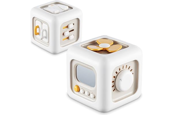 lisfiva Busy Cube Toy for 1 Year Old Boys, Montessori Toys for 1+ Year Old, Baby Toys 12-18 Months, Toddler Travel 1-2, Learn