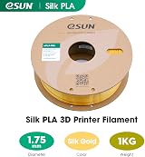 eSUN Silk Metal PLA Filament 1.75mm 1kg Silk Gold 3D Printer Filament view 2