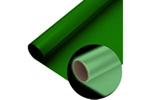 Firefly Craft Reflective Heat Transfer Vinyl (Green) — HTV Vinyl for Plotter Printer and Die-Cut Machine — Iron On or Heat Press Vinyl for Shirts — Craft Accessories — (12" x 20" Sheet)